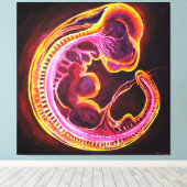 Embryo Canvas Afdruk (Insitu (Houten vloer))