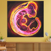 Embryo Canvas Afdruk (Insitu (Woonkamer))
