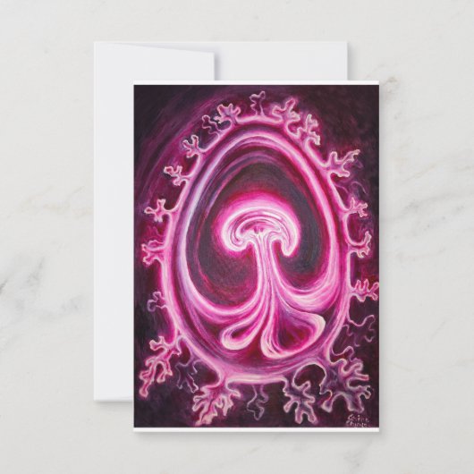 Embryo met placenta bedankkaart (Voorkant)