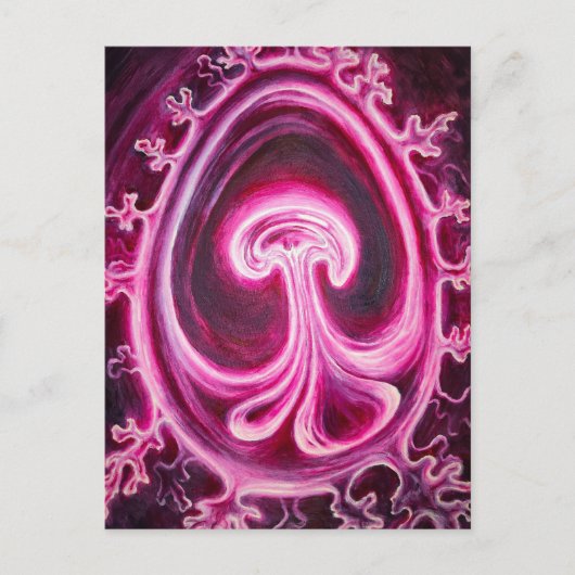 Embryo met placenta briefkaart (Voorkant)