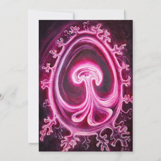 Embryo met placenta kaart (Voorkant)