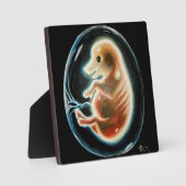 Embryo van varkens fotoplaat (Voorkant)