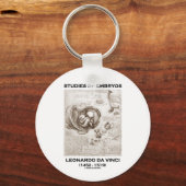Embryostudies (Leonardo da Vinci) Sleutelhanger (Voorkant)
