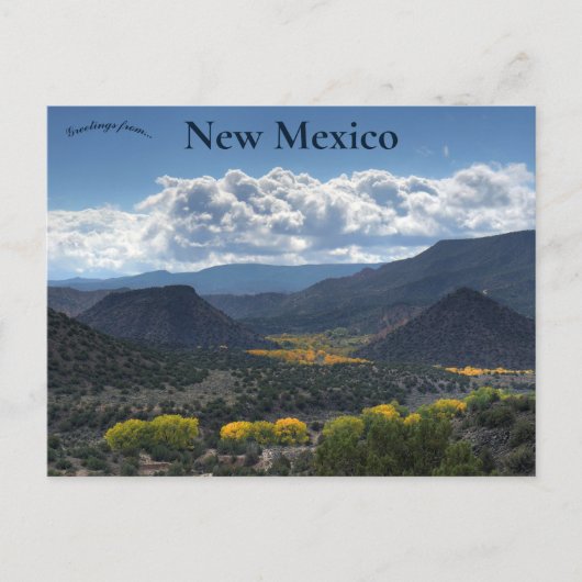 Embudo New Mexico USA Briefkaart (Voorkant)