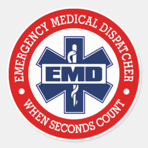 EMD (Emergency Medical Dispatcher) Ronde Sticker