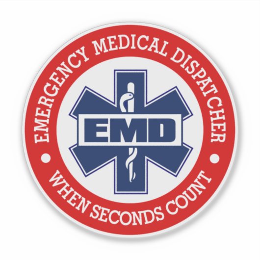 EMD (Emergency Medical Dispatcher) Sticker (Voorkant)