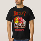 EMD F7 Santa Fe Warbonnet Diesel Locomotive. T-shirt (Voorkant)