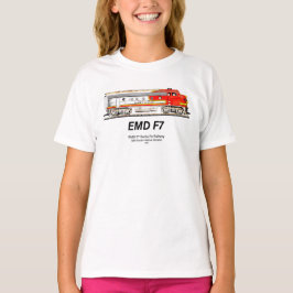EMD F7 Santa Fe Warbonnet Diesel Locomotive. T-shirt
