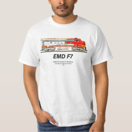 EMD F7 Santa Fe Warbonnet Diesel Locomotive. T-shirt