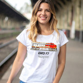 EMD F7 Santa Fe Warbonnet Diesel Locomotive. T-shirt