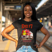 EMD F7 Santa Fe Warbonnet Diesel Locomotive. T-shirt
