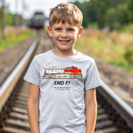 EMD F7 Santa Fe Warbonnet diesellocomotief. T-shirt