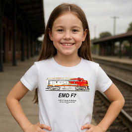 EMD F7 Santa Fe Warbonnet diesellocomotief. T-shirt