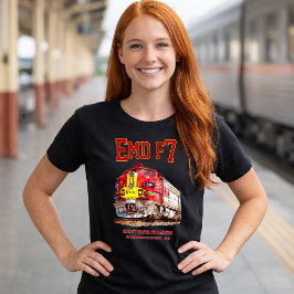EMD F7 Santa Fe Warbonnet diesellocomotief. T-shirt