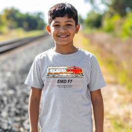 EMD F7 Santa Fe Warbonnet met Amerikaanse vlag. T-shirt