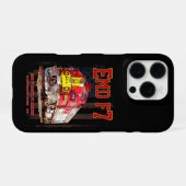 EMD F7 Santa Fe Warbonnet with American Flag. iPhone Hoesje (Achterkant horizontaal)