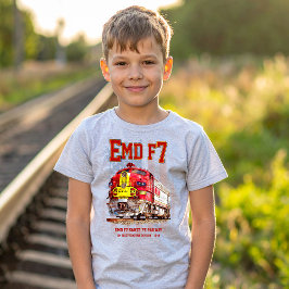 EMD F7 Santa Fe Warbonnet with American Flag. T-shirt