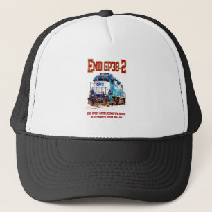 EMD GP38-2 Diesel Locomotive GATX blauw en wit Trucker Pet