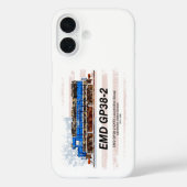 EMD GP38-2 Diesellocomotief en Amerikaanse vlag Case-Mate iPhone Case (Achterkant)