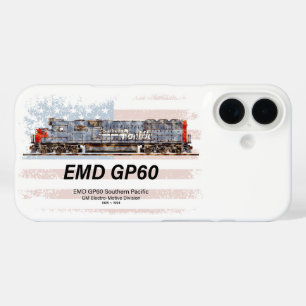 EMD GP60 Diesel Locomotief en Amerikaanse vlag iPhone 16 Hoesje