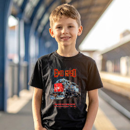 EMD GP60 Diesel Locomotief en Amerikaanse vlag T-shirt