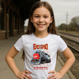 EMD GP60 Diesel Locomotief en Amerikaanse vlag T-shirt