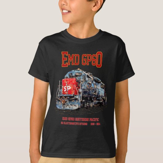 EMD GP60 Diesel Locomotief van de Zuidelijke Still T-shirt (Voorkant)