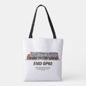 EMD GP60 Diesel Locomotief van de Zuidelijke Still Tote Bag (Achterkant)