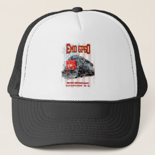 EMD GP60 diesellocomotief en Amerikaanse vlag Trucker Pet