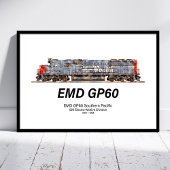 EMD GP60 diesellocomotief van Southern Pacific Poster