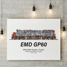 EMD GP60 diesellocomotief van Southern Pacific Poster