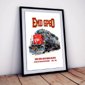 EMD GP60 diesellocomotief van Southern Pacific Poster