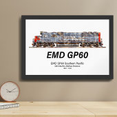 EMD GP60 diesellocomotief van Southern Pacific Poster
