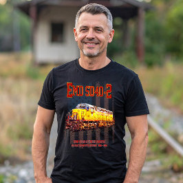  EMD SD40-2 Diesel Locomotive Amerikaanse vlag T-shirt