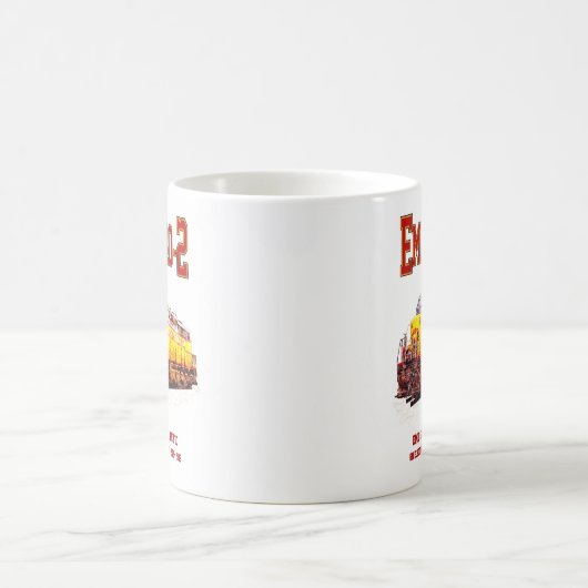  EMD SD40-2 Diesel Locomotive. Koffiemok (Center)