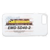 EMD SD40-2 Diesellocomotief. Amerikaanse vlag Case-Mate iPhone Case (Achterkant (Horizontaal))