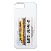 EMD SD40-2 Diesellocomotief. Amerikaanse vlag Case-Mate iPhone Case (Achterkant)
