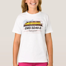 EMD SD40-2 Diesellocomotief. Amerikaanse vlag T-shirt