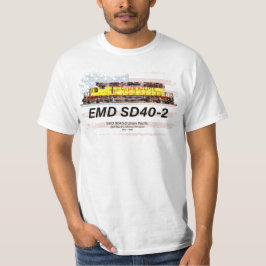 EMD SD40-2 Diesellocomotief. Amerikaanse vlag T-shirt
