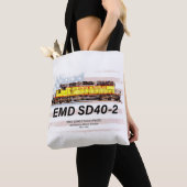 EMD SD40-2 Diesellocomotief. Amerikaanse vlag Tote Bag (Dichtbij)