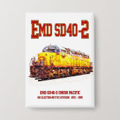  EMD SD40-2 Diesellocomotief Button (Voorkant)