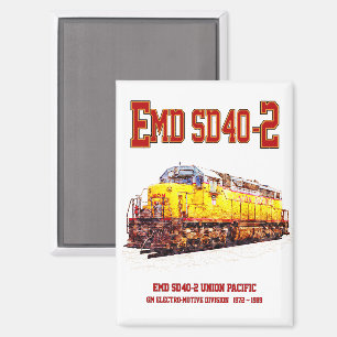  EMD SD40-2 Diesellocomotief Magneet