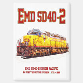  EMD SD40-2 Diesellocomotief Magneet (Voorkant)
