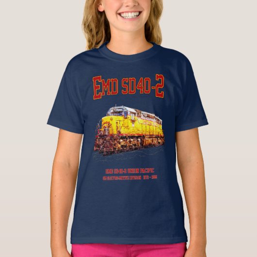  EMD SD40-2 Diesellocomotief T-shirt (Voorkant)