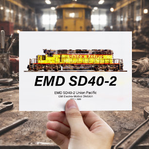 EMD SD40-2 Diesellocomotief. Unie voor de Stille O Briefkaart