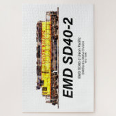 EMD SD40-2 Diesellocomotief. Unie voor de Stille O Legpuzzel (Verticaal)