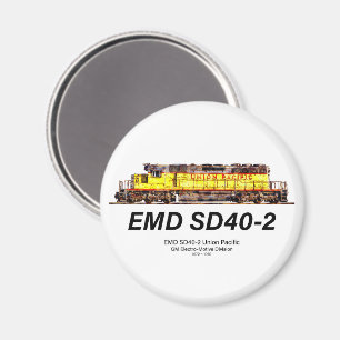 EMD SD40-2 Diesellocomotief. Unie voor de Stille O Magneet