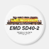 EMD SD40-2 Diesellocomotief. Unie voor de Stille O Magneet (Voorkant)