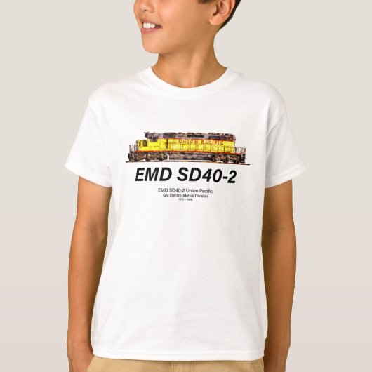 EMD SD40-2 Diesellocomotief. Unie voor de Stille O T-shirt (Voorkant)