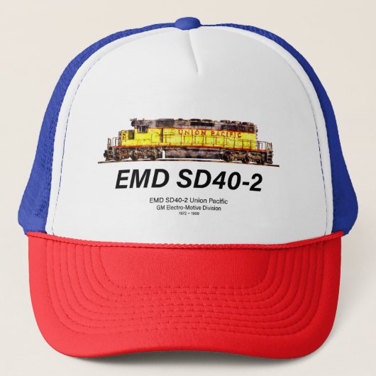 EMD SD40-2 Diesellocomotief. Unie voor de Stille O Trucker Pet (Voorkant)